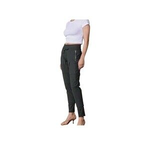 RAFFAELLO ROSSI CANDY Sz 12 US Dark Gray Zip Pockets Travel Casual Jogger Pants